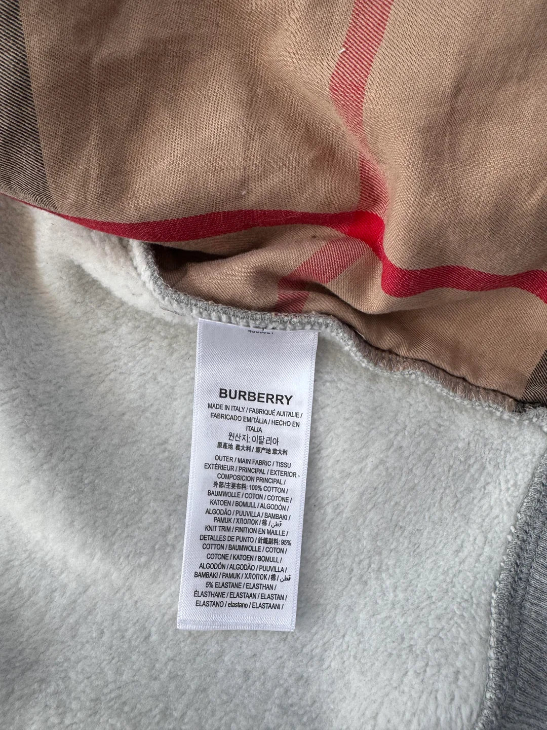 Burberry Zipper Grey