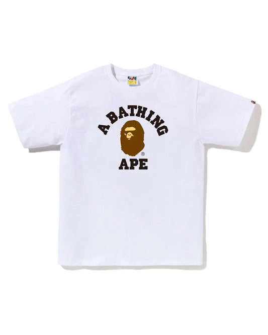 Bape College Tee White