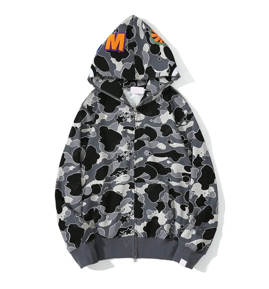 Bape Shark Hoodie Camo