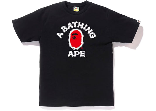 Bape College Tee Black