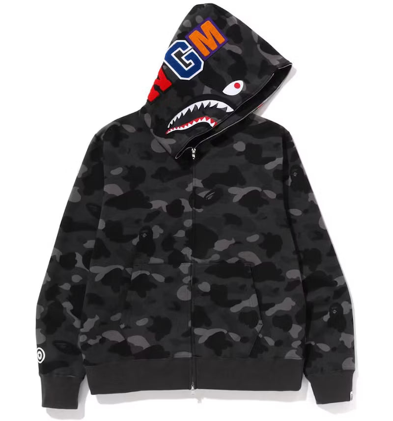 Bape Shark Hoodie Black